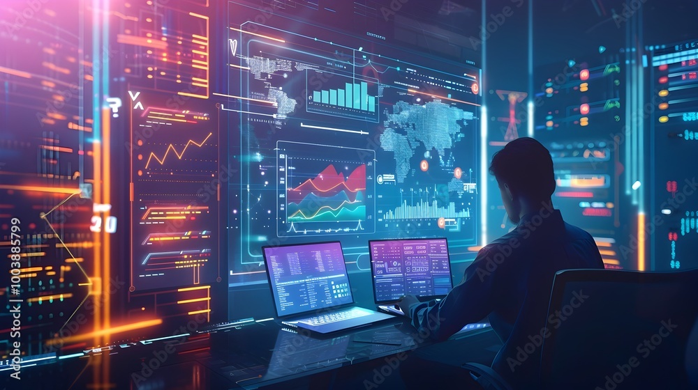 Data Driven Marketing Automation and Analytics Dashboard Concept Data Driven Marketing Automation and Analytics Dashboard Concept