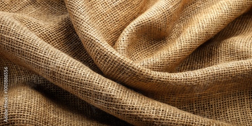 Natural brown hemp viscose cloth with a rough texture, perfect for textile designs. Ideal for creating abstract