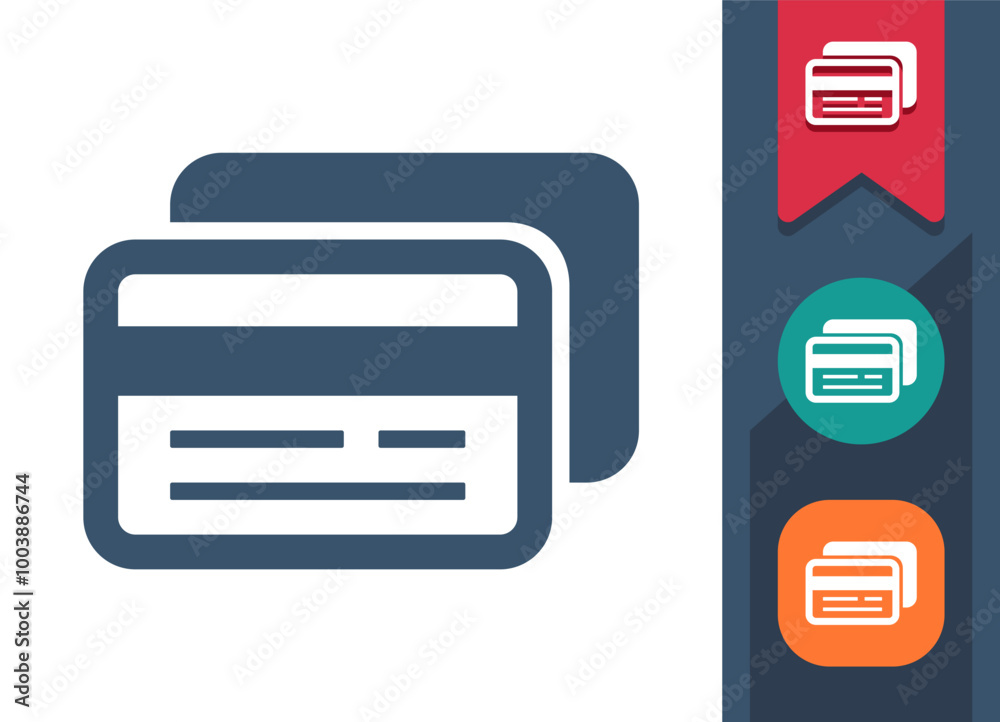 Credit Card, Debit Card Icon Credit Card, Debit Card Icon