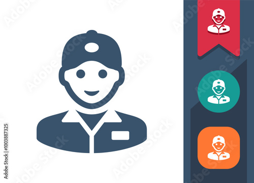Delivery Man, Delivery Boy, Courier Icon