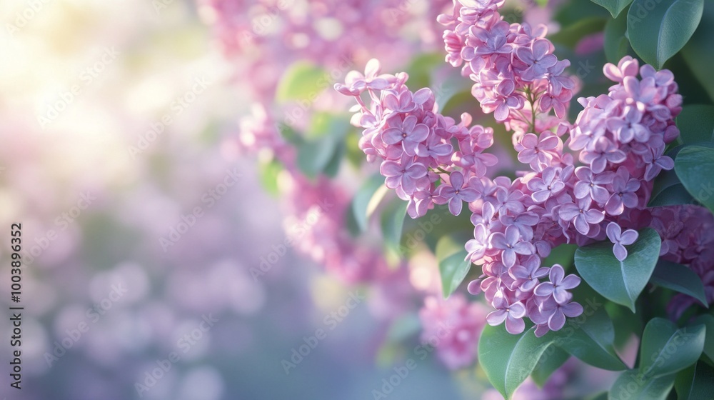 A beautiful purple flower with green leaves A beautiful purple flower with green leaves