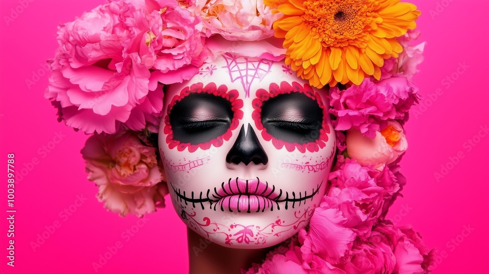 Día de los Muertos Concept. Celebrating Mexican Day of the Dead Día de los Muertos Concept. Celebrating Mexican Day of the Dead