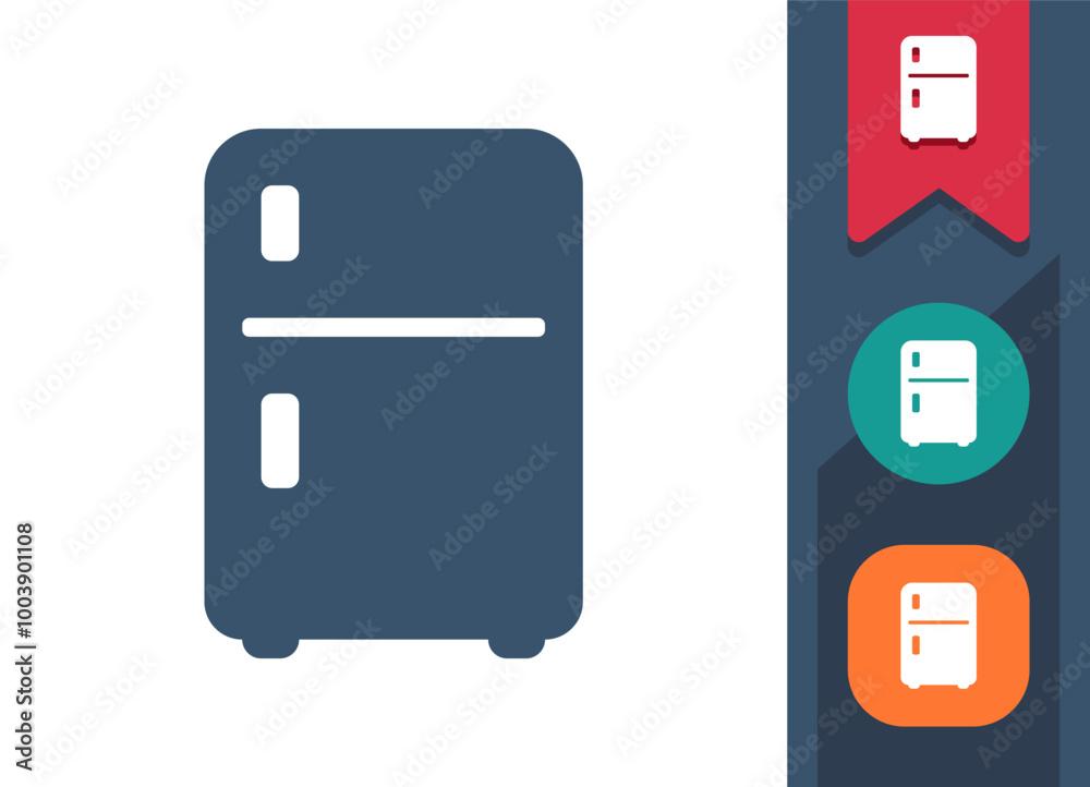 Fridge, Refrigerator, Appliance Icon Fridge, Refrigerator, Appliance Icon