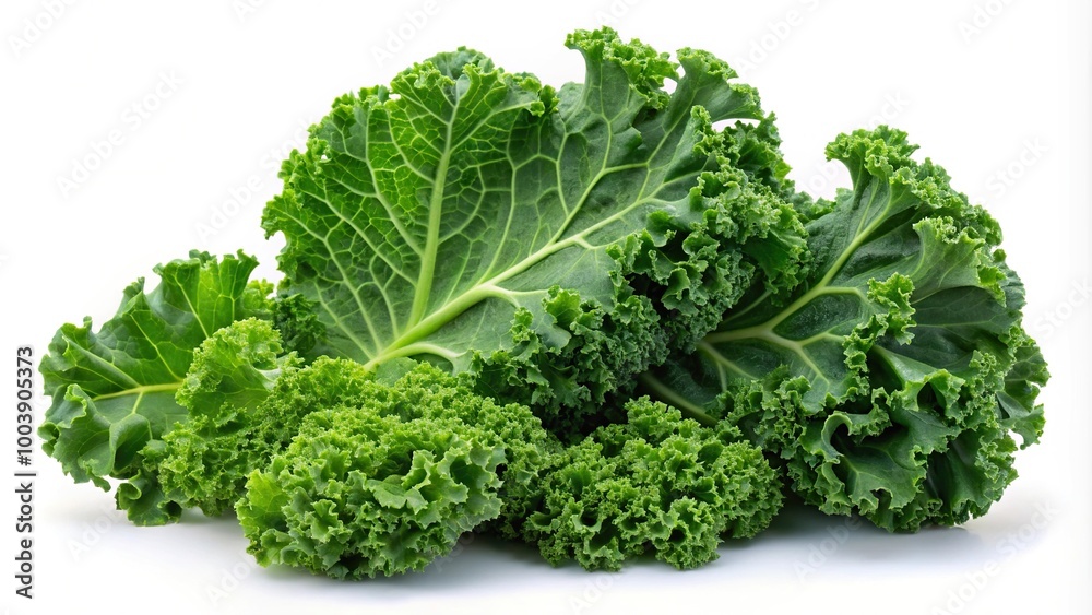 Kale leaves isolated on white background with clipping path flat lay silhouette Kale leaves isolated on white background with clipping path flat lay silhouette