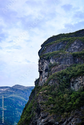 cliff in the mountains-troll face