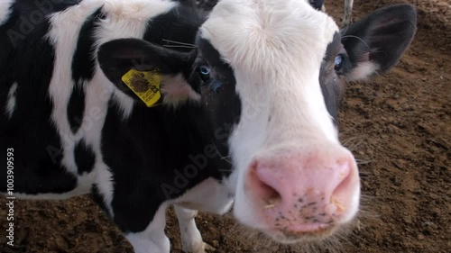 Serenity in the Fields: Dairy Cows on the Move photo