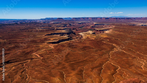 Obraz na płótnie The Green River Overlook in Canyonlands National Park Utah USA. w salonie