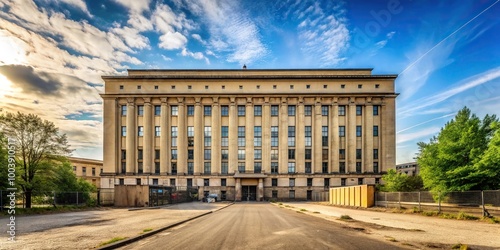 Leading lines of Berghain Berlin Club during Covid lockdown