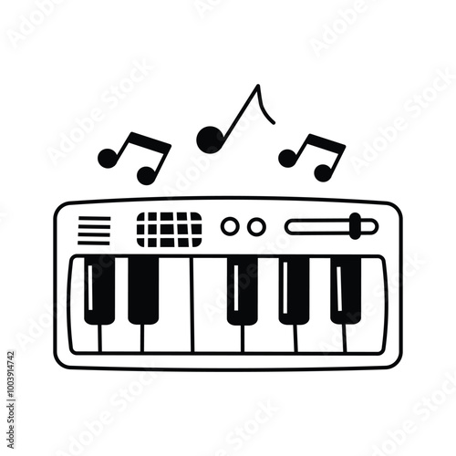 Take a look at this creatively crafted musical keyboard vector design