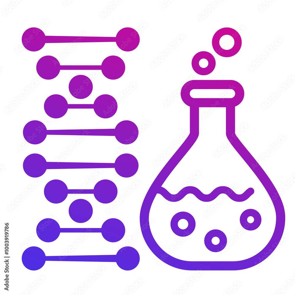 biotechnology, genetic testing png icon with lab glass and dna biotechnology, genetic testing png icon with lab glass and dna