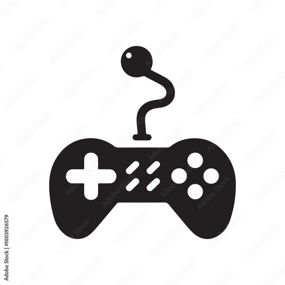 Abstract Game Controller Silhouette: Modern Vector Icon for Creative Video Game Branding, App Interfaces, and Marketing Campaigns Abstract Game Controller Silhouette: Modern Vector Icon for Creative Video Game Branding, App Interfaces, and Marketing Campaigns