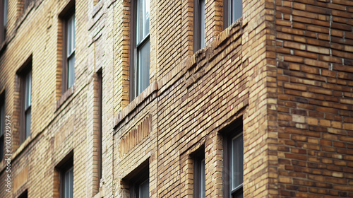 An intricate brick texture, showcasing classic urban architecture.