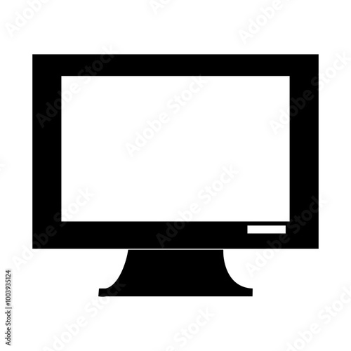lcd monitor isolated