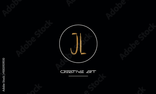 JL, LJ, J, L abstract letters logo monogram photo