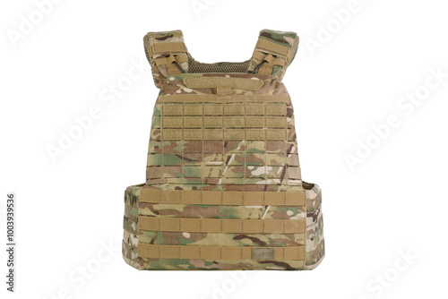 bulletproof vest on a white background