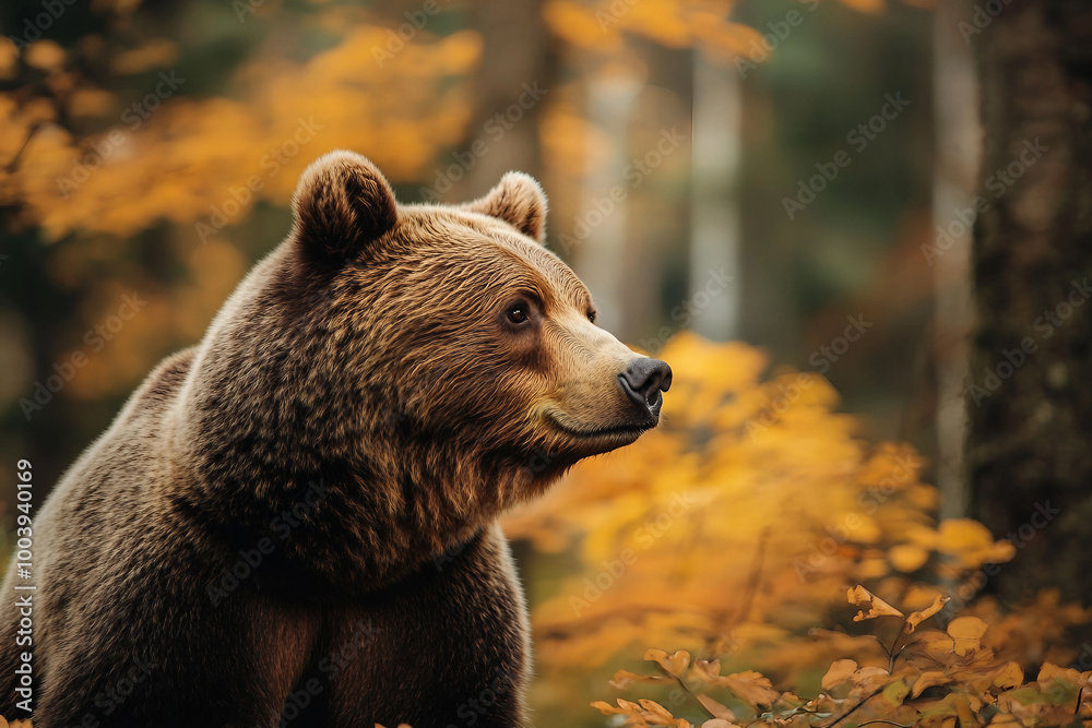 Obraz premium A wild animal in the forest created with generative ai