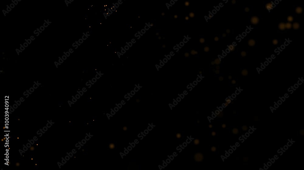 Gold dust particles fly in slow motion in the air lingering slowly. Dust Particles Background Bokeh Lights Background on Black Background 4k Footage Snow Particles Background Gold dust particles fly in slow motion in the air lingering slowly. Dust Particles Background Bokeh Lights Background on Black Background 4k Footage Snow Particles Background