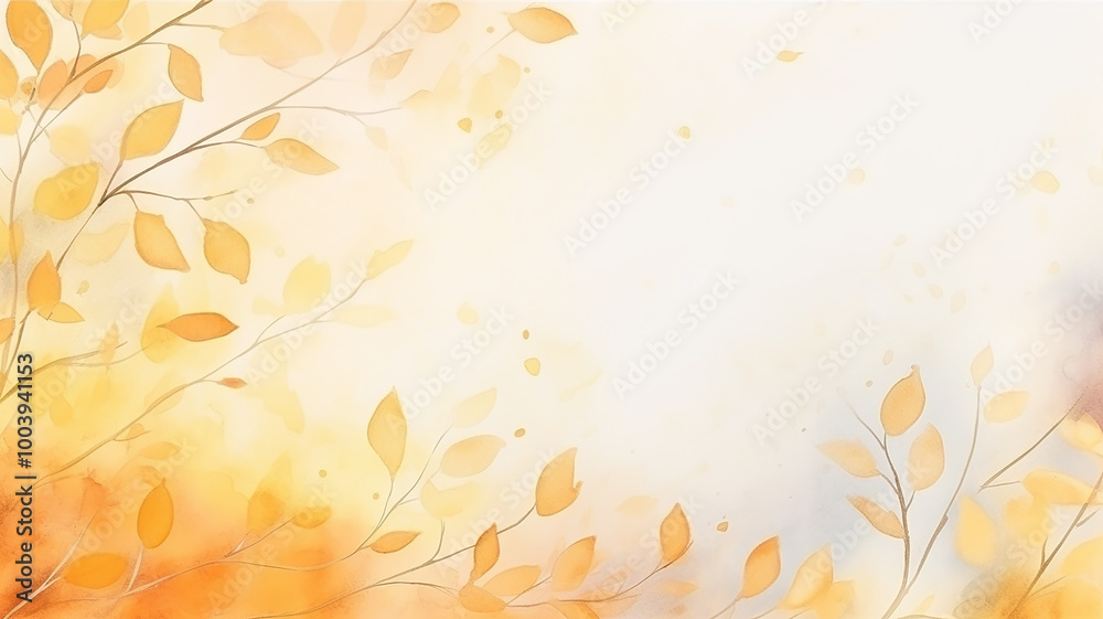 watercolor yellow frame on white background, white copy space, blank form for greeting or advertising design watercolor yellow frame on white background, white copy space, blank form for greeting or advertising design