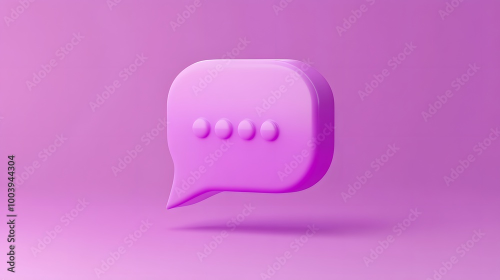 Blank Message Notification. Violet Speech Bubble. Social Media Concept and Online Communication. 3d rendering. Blank Message Notification. Violet Speech Bubble. Social Media Concept and Online Communication. 3d rendering.