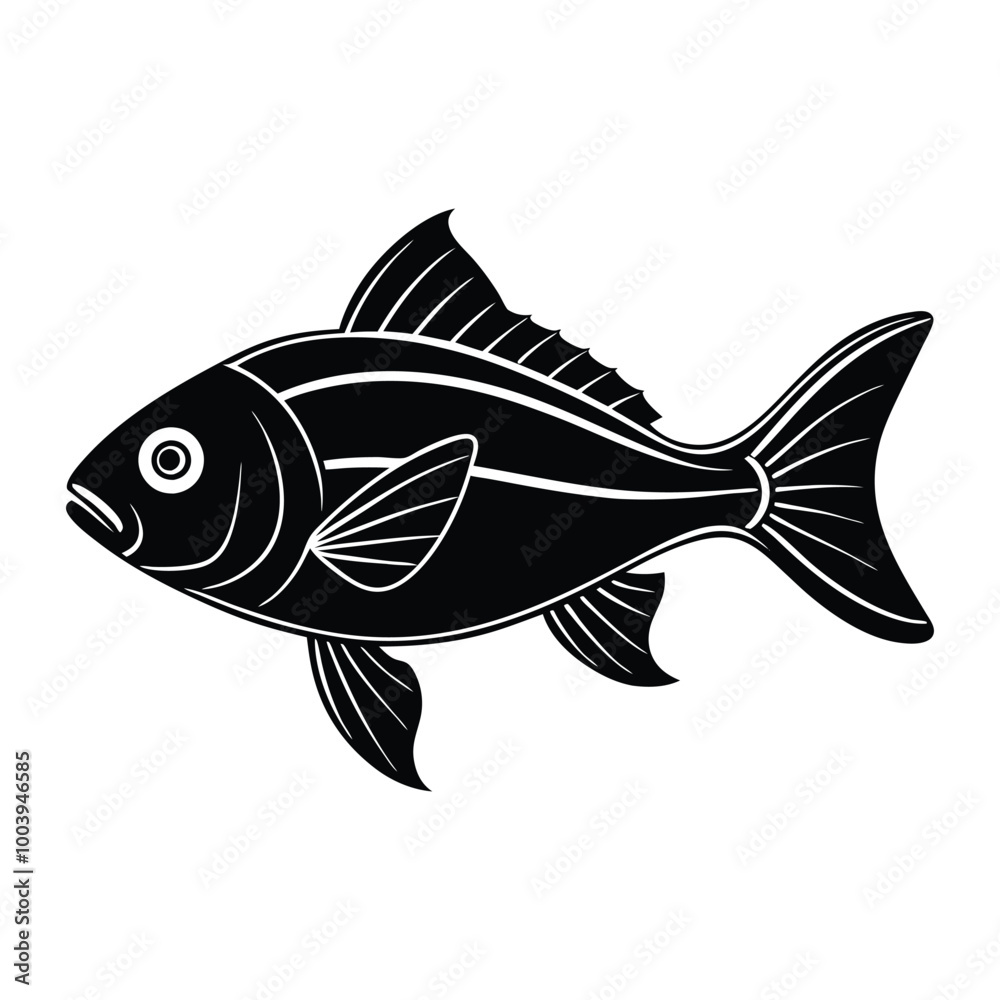 Fototapeta premium fish silhouette vector
