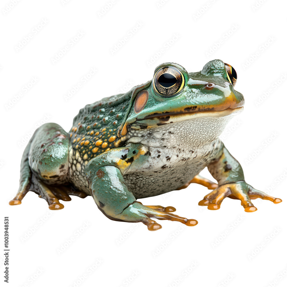 Obraz premium Green and Yellow Frog