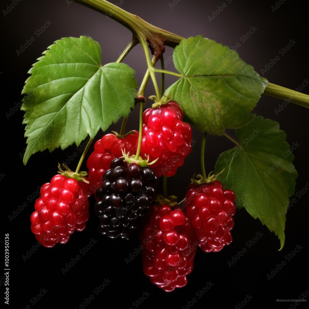 Mulberry Stock Photo, Mulberries Closeup Image Mulberry Stock Photo, Mulberries Closeup Image