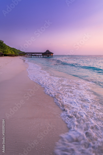 Sonnenaufgang Malediven Insel