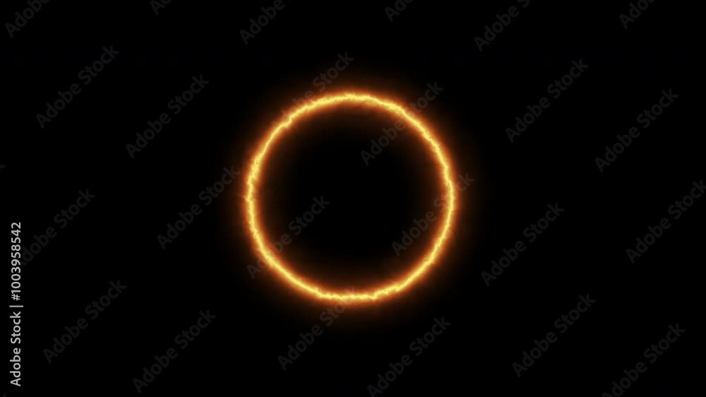Heat circle on black background, loop spectrum animation, glowing neon light Heat circle on black background, loop spectrum animation, glowing neon light