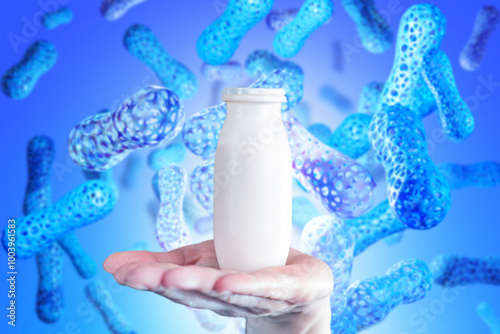 Probiotics for stomach. Jar...