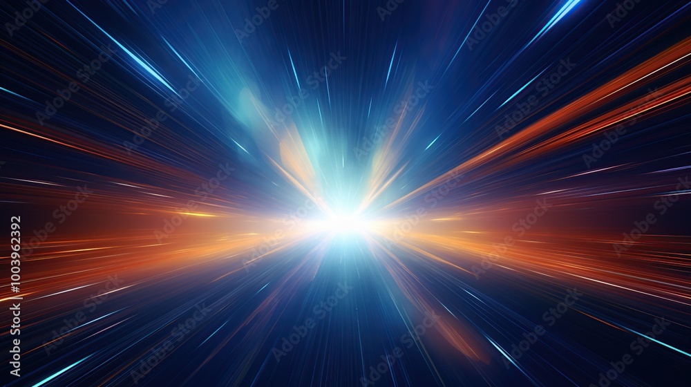 Abstract light streaks and glowing orbs in dark background creating a dynamic energy effect Abstract light streaks and glowing orbs in dark background creating a dynamic energy effect