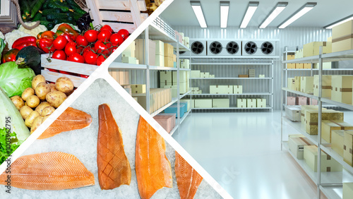 Large refrigerated warehous...