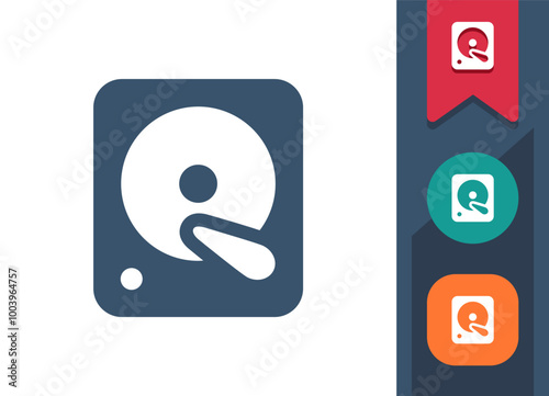 Hard Drive, Hard Disk, HDD Icon