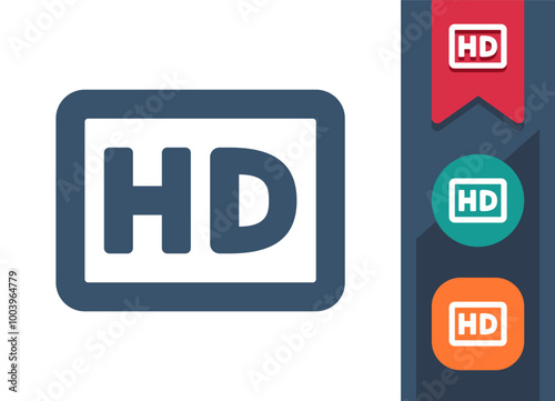 HD, High Definition Icon