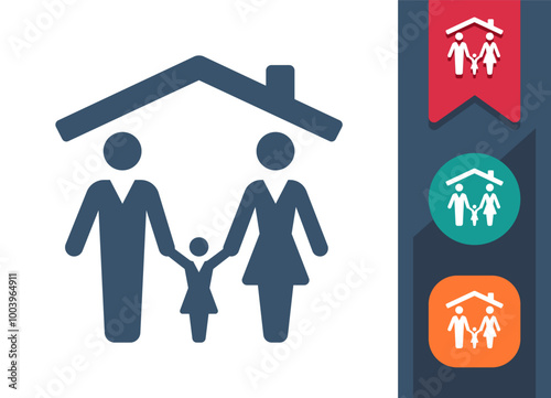 Home, Household, Family Icon