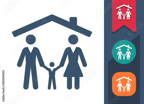 Home, Household, Family Icon