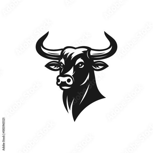 Wallpaper Mural Bull Head Vector Illustration Torontodigital.ca