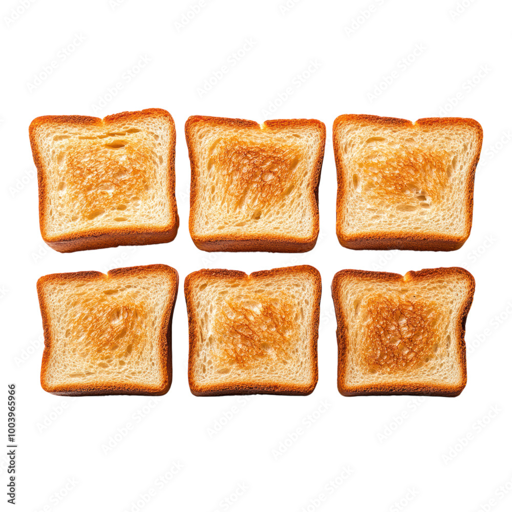 Six Pieces of Toasted Bread Six Pieces of Toasted Bread