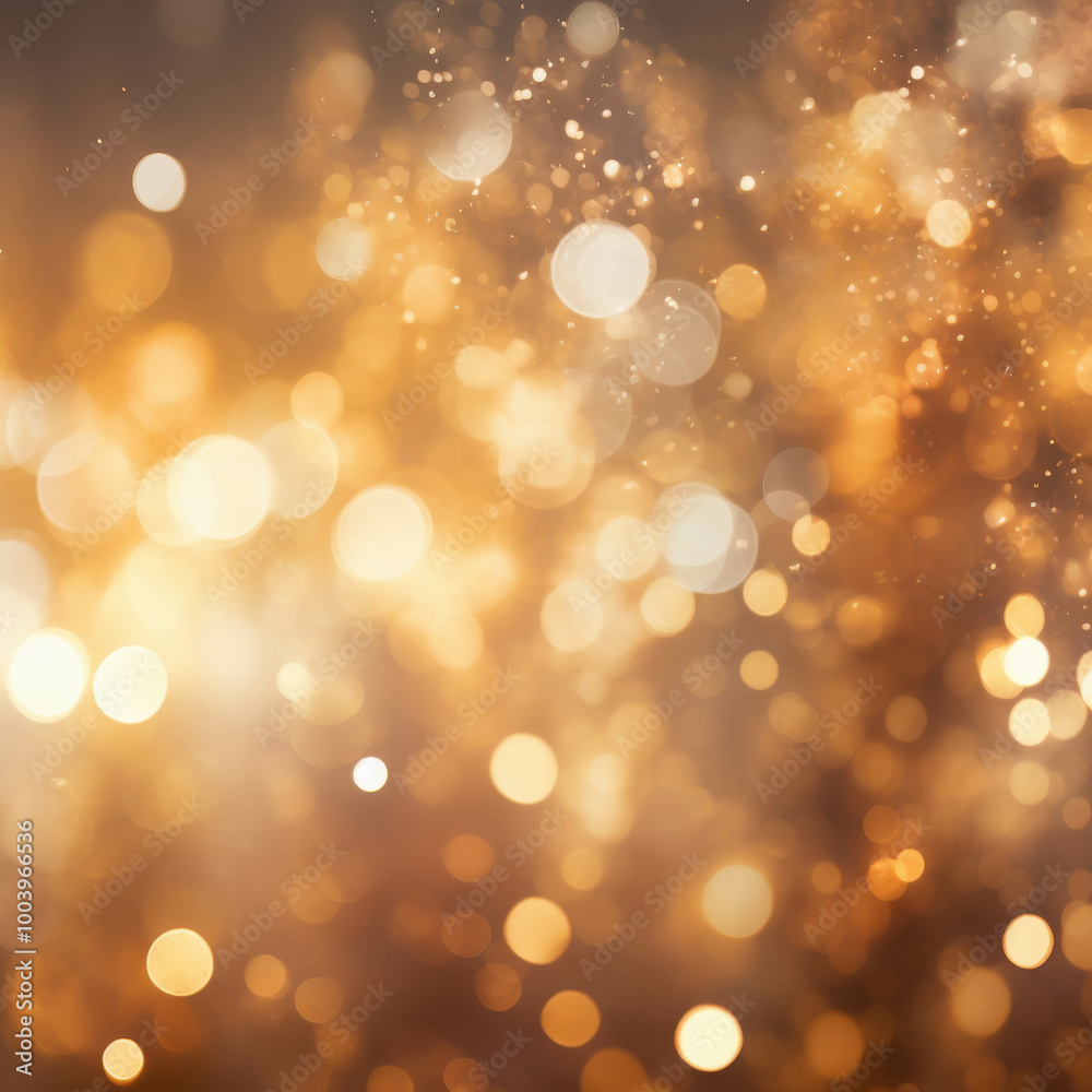 Blurry Bokeh Lights in Warm Shades of Gold and White Blurry Bokeh Lights in Warm Shades of Gold and White