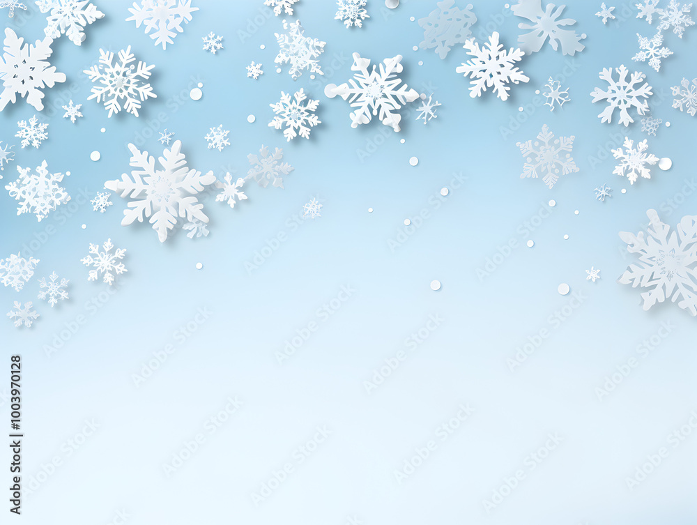 Abstract Christmas background with snowflakes and free copy space Abstract Christmas background with snowflakes and free copy space
