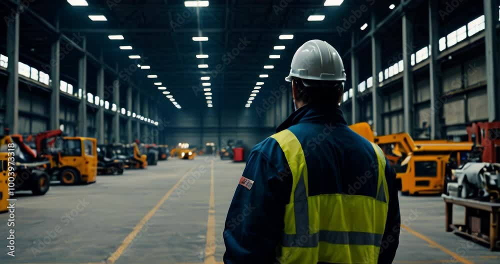 Young Engineer Checking Quality Control In A Factory Storage. Business And Industry Related Footage. Young Engineer Checking Quality Control In A Factory Storage. Business And Industry Related Footage.