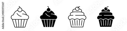 Cupcake icon collection