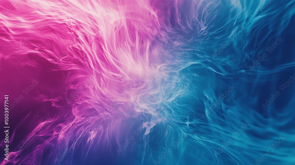 Swirling colorful smoke creates a dreamy, vibrant background with shades of blue, pink, and purple, evoking a magical, mystical essence Swirling colorful smoke creates a dreamy, vibrant background with shades of blue, pink, and purple, evoking a magical, mystical essence