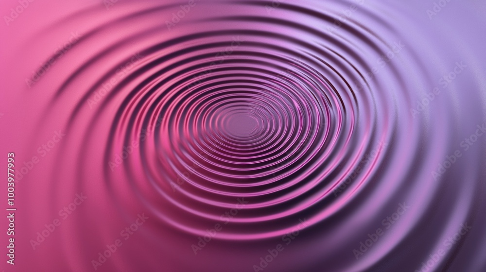 Abstract background of concentric ripples forming a circular pattern, with a smooth and elegant appearance. The pink and purple color scheme adds a touch of vibrancy Abstract background of concentric ripples forming a circular pattern, with a smooth and elegant appearance. The pink and purple color scheme adds a touch of vibrancy