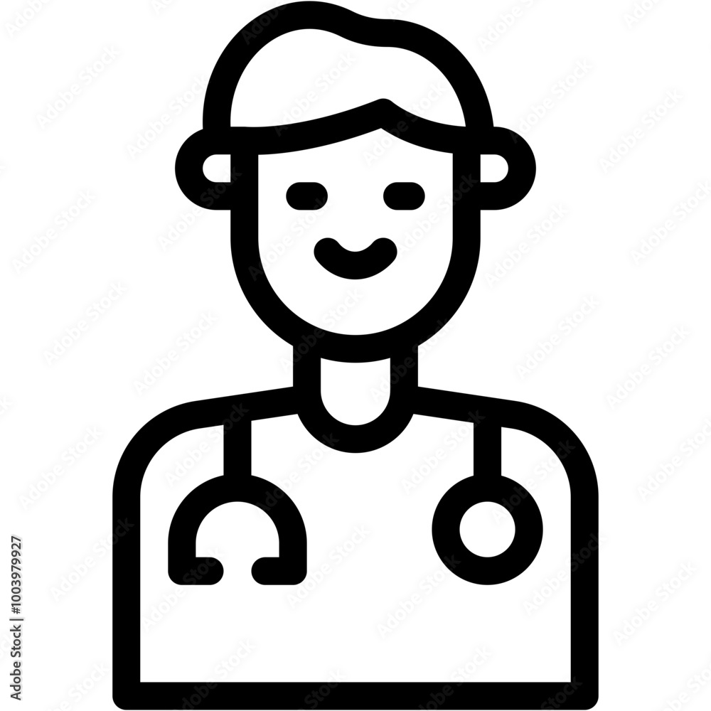 Vector Icon Doctor, User, Avatar, Profession And Job, Healthcare And Medical Vector Icon Doctor, User, Avatar, Profession And Job, Healthcare And Medical