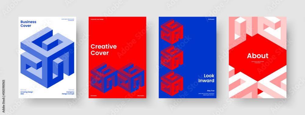 Obraz premium Modern Book Cover Layout. Geometric Brochure Design. Isolated Flyer Template. Business Presentation. Report. Banner. Background. Poster. Journal. Catalog. Newsletter. Pamphlet. Leaflet. Portfolio