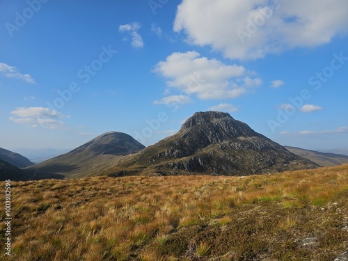 mountains, plants and animals in the Lochaber region of the Scottish highlands photo