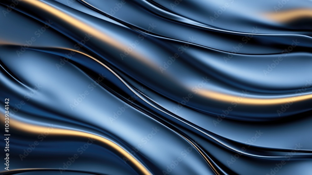 Smooth Blue Fabric Texture with Gentle Waves Smooth Blue Fabric Texture with Gentle Waves