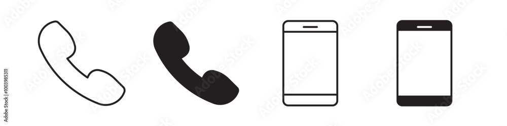 Phone icon collection set Phone icon collection set