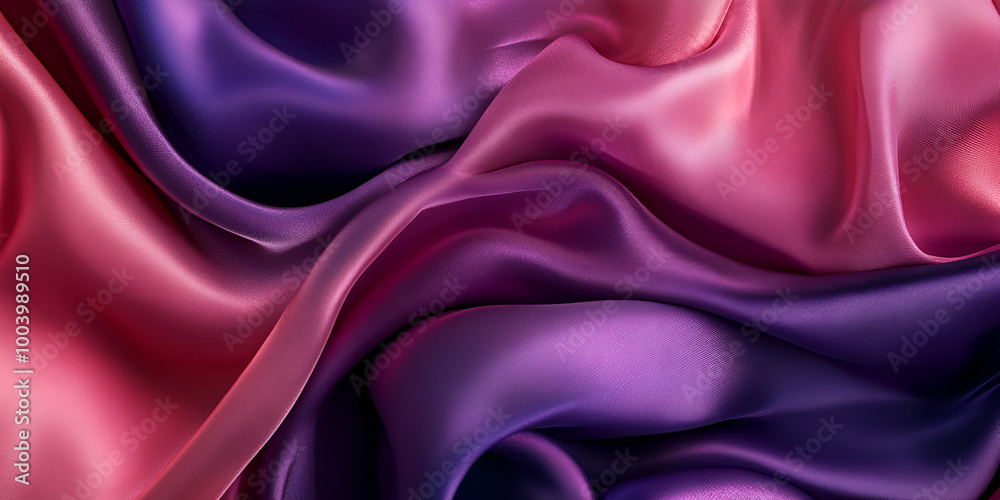 Obraz premium Elegant Purple Satin Fabric Texture