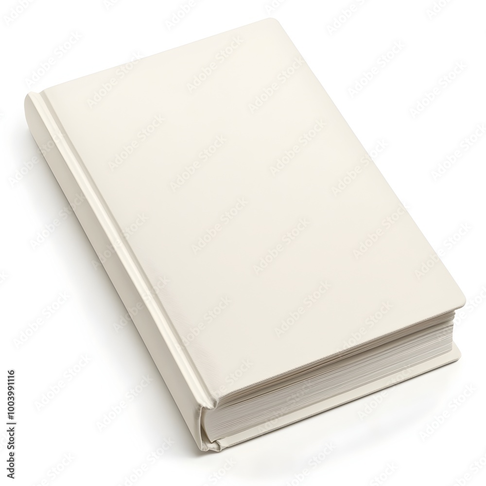 Blank Matte Paperback Book on White Background Mockup for Publication and Design Blank Matte Paperback Book on White Background Mockup for Publication and Design